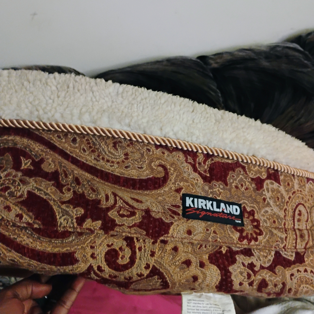 Kirkland Signature Red and Gold Paisley Blanket